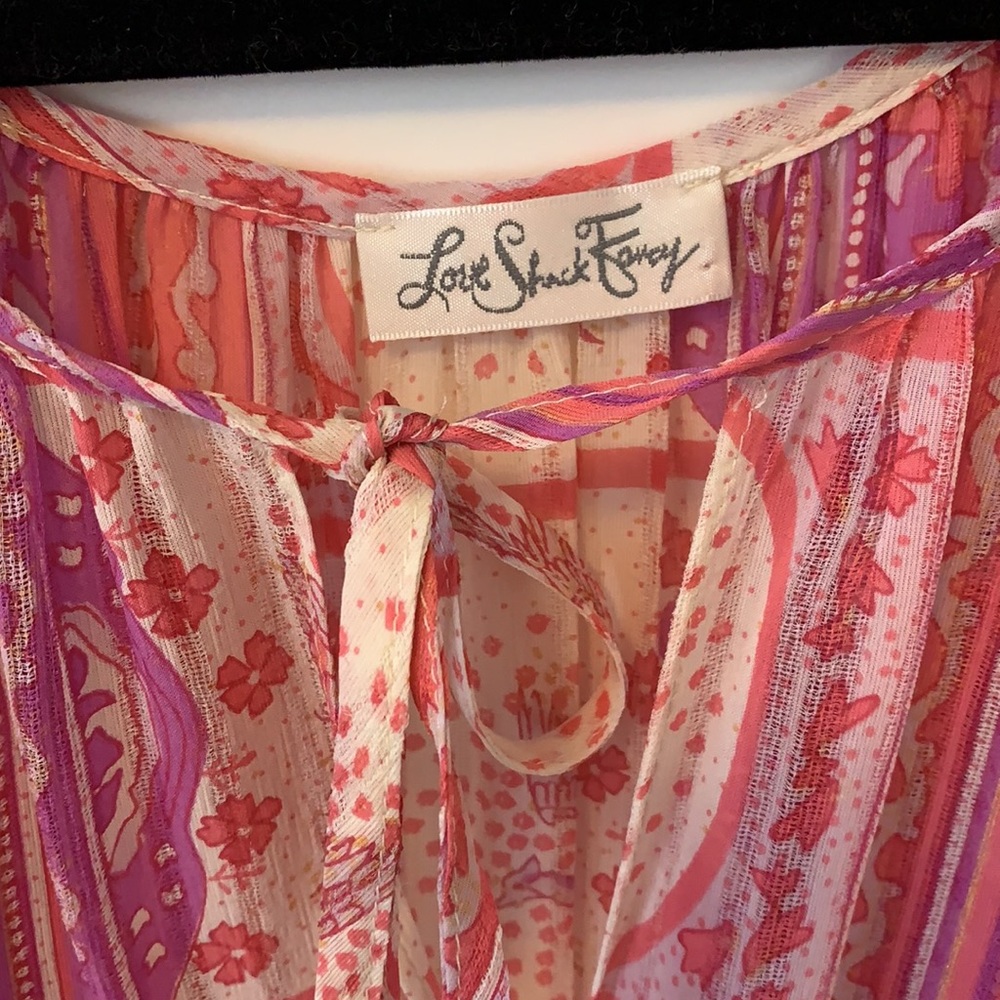 Gorgeous LoveShackFancy Silk Bohemian Dress - Size S - Picture 4 of 11